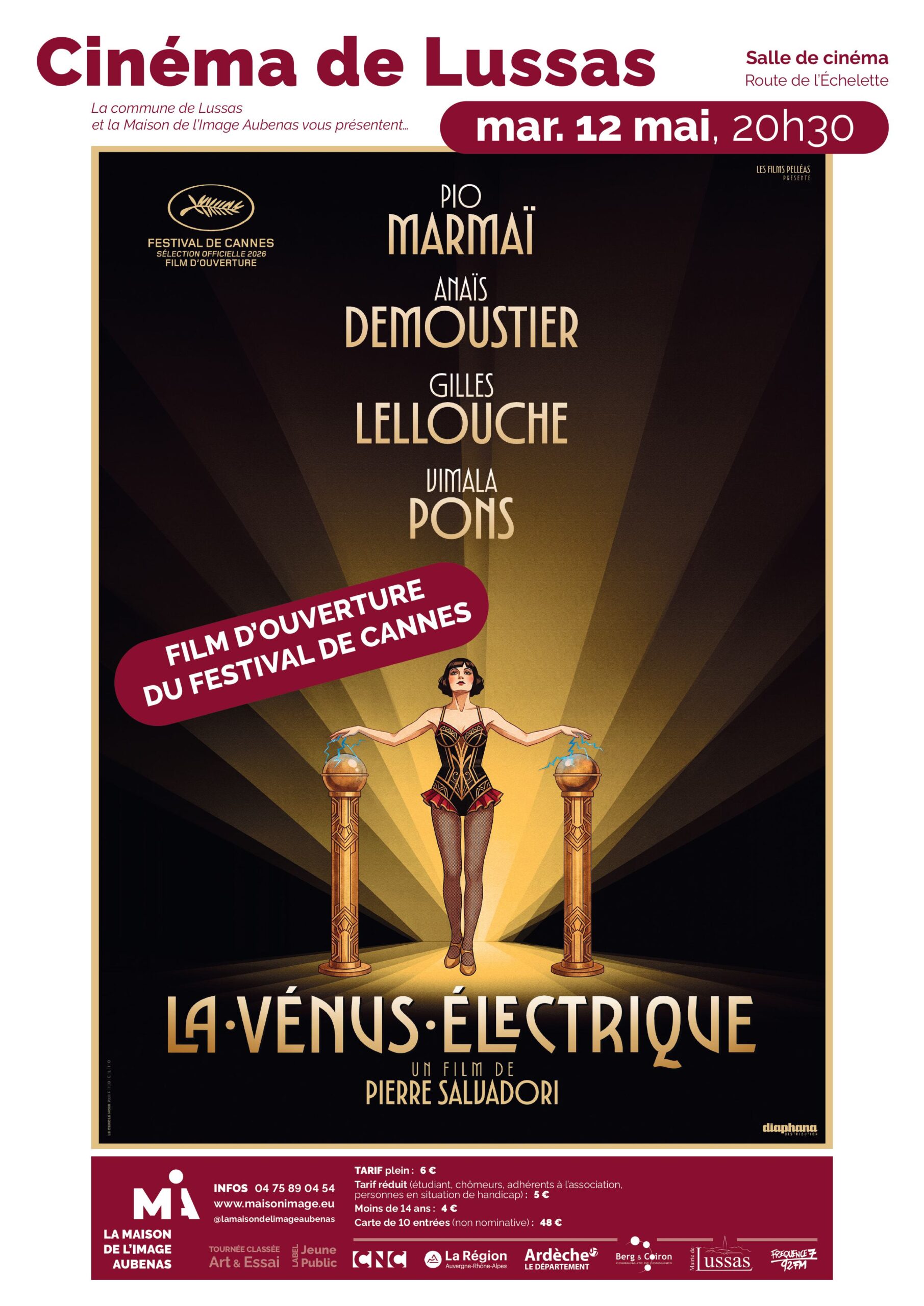 Cinéma avec "La Vénus électrique" à Lussas