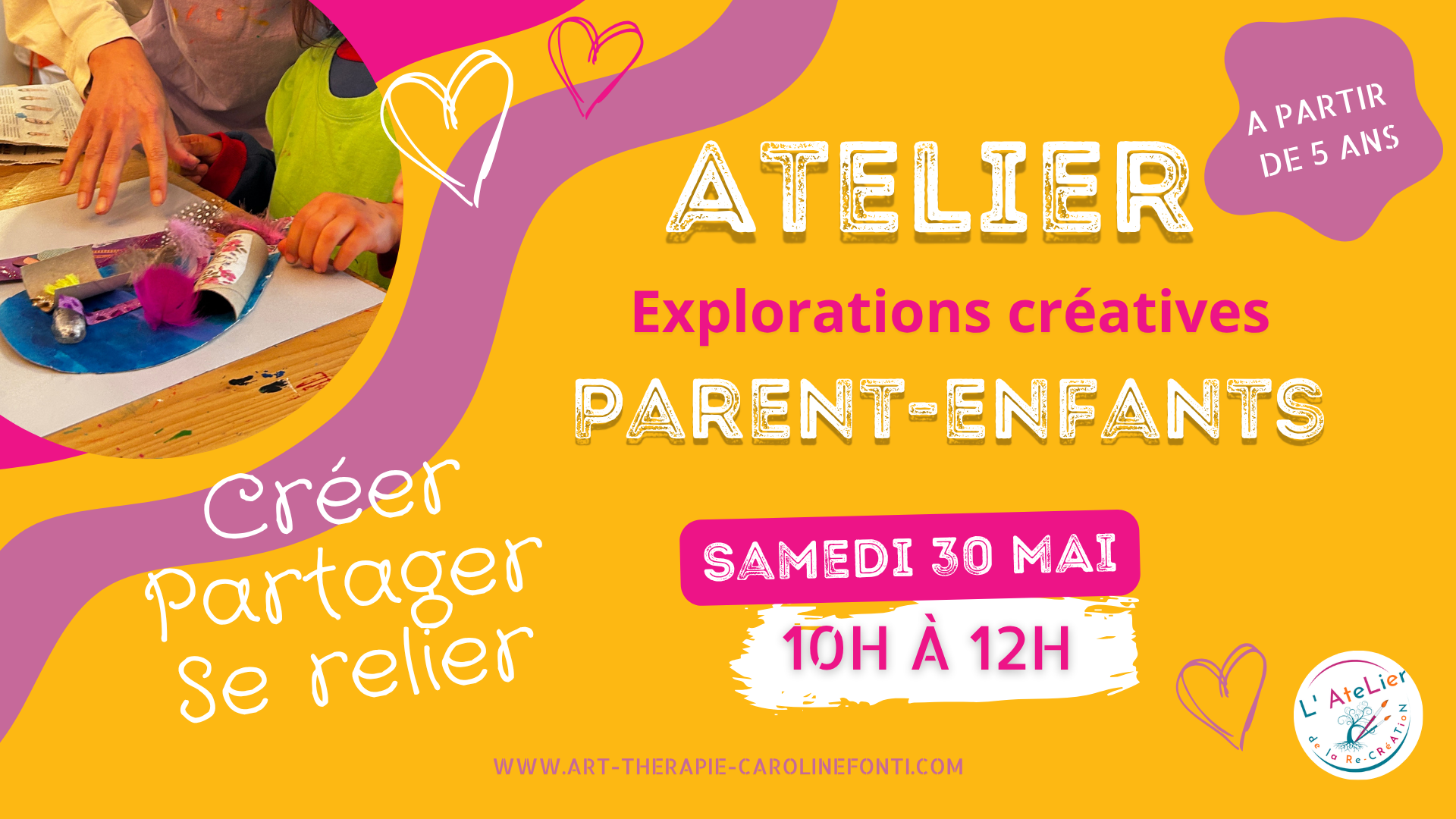 Atelier Parent-Enfant(s) Explorations Créatives à Villeneuve-de-Berg