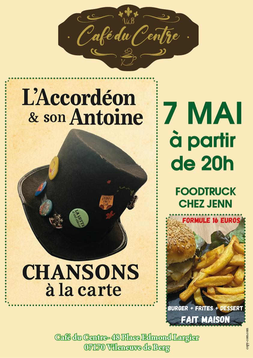 Soirée chansons au Café du Centre à Villeneuve-de-Berg