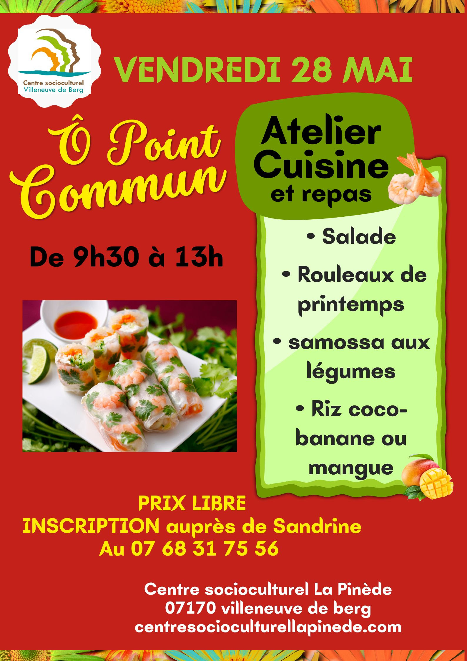 Atelier cuisine et repas à Villeneuve-de-Berg