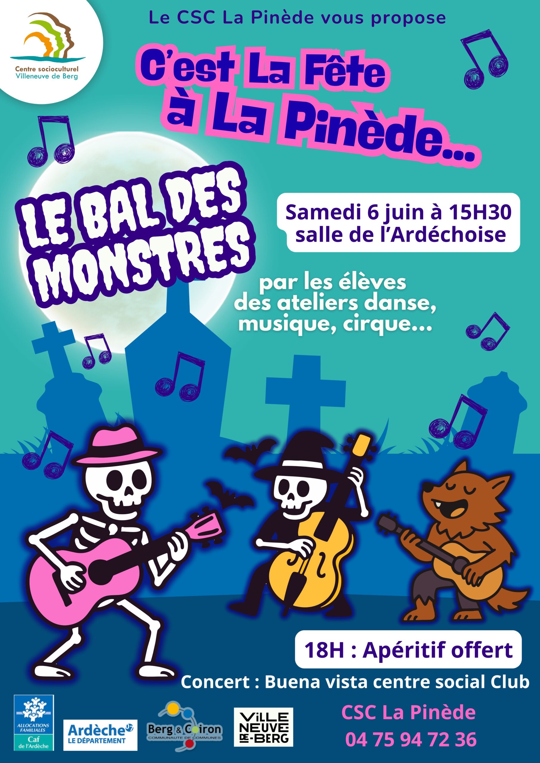 Fête du Centre Socioculturel La Pinède à Villeneuve-de-Berg