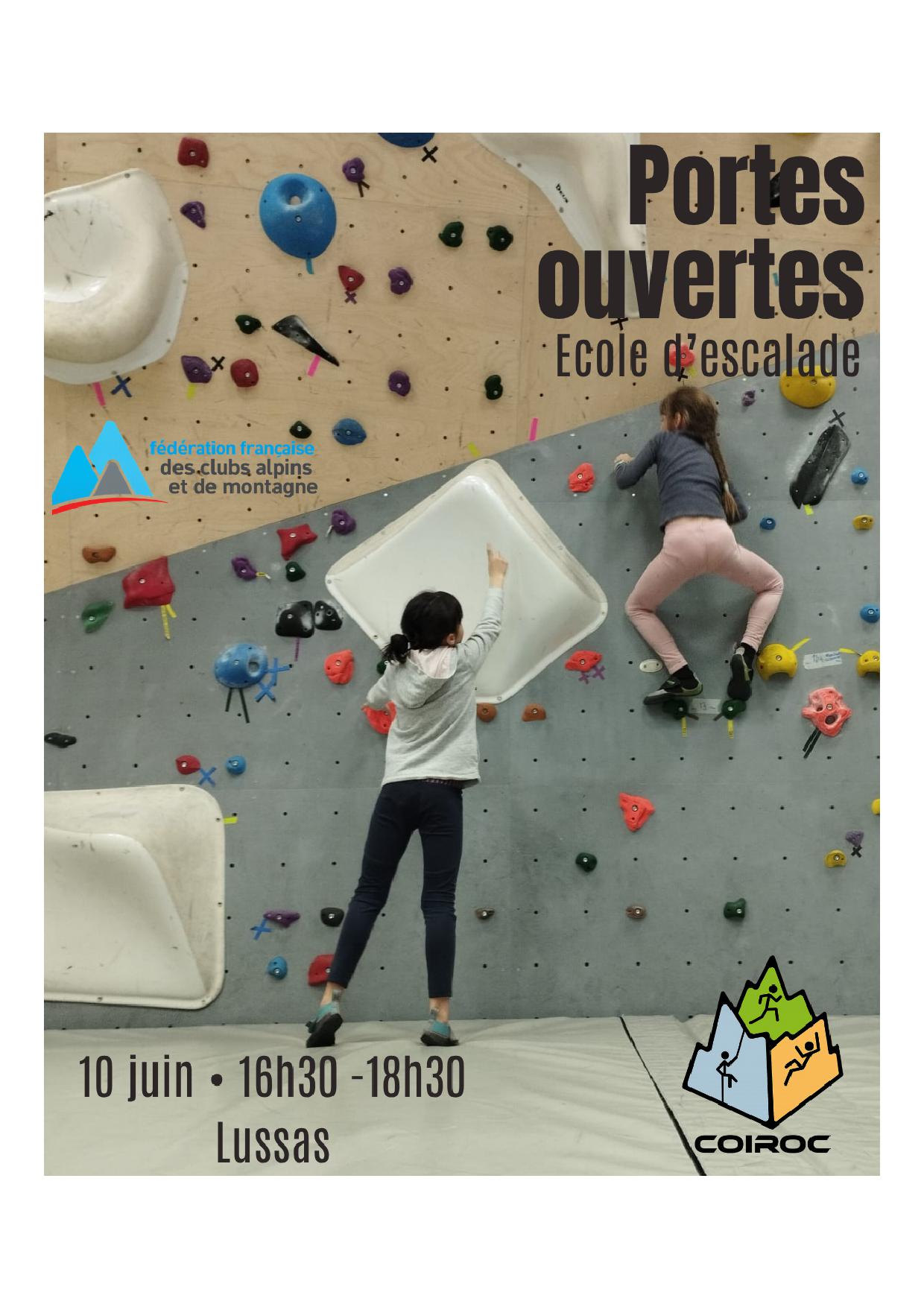 Portes ouvertes Ecole d'escalade Coiroc à Lussas