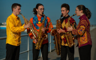 Le Quatuor Isar en concert-déambulation dans l'Aven d'Orgnac_Orgnac-l'Aven