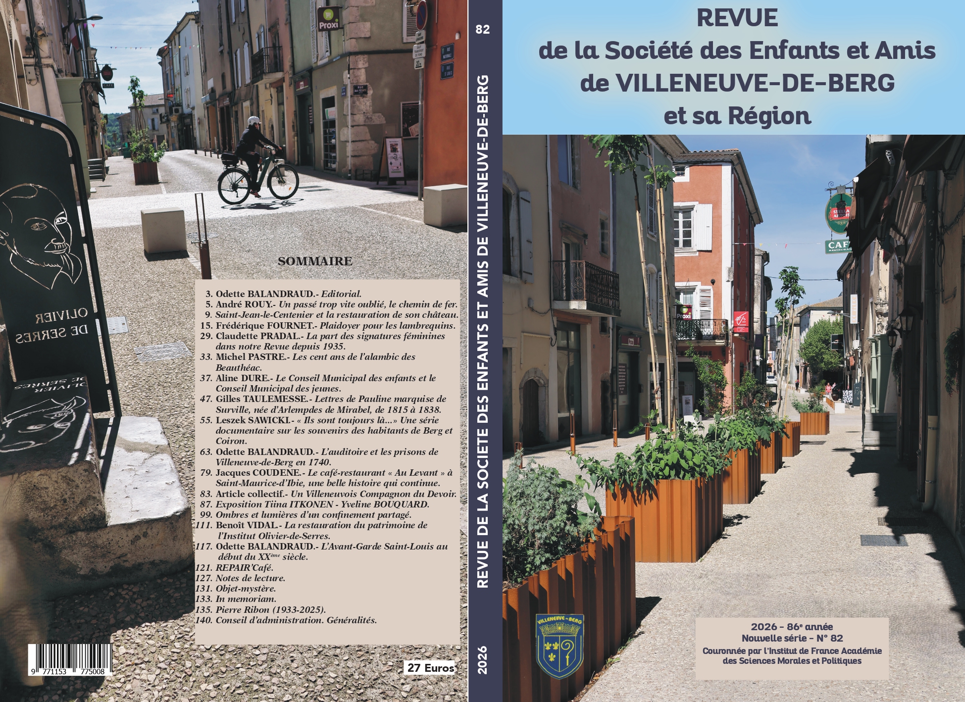 Revue 2026 des Enfants et Amis de Villeneuve-de-Berg