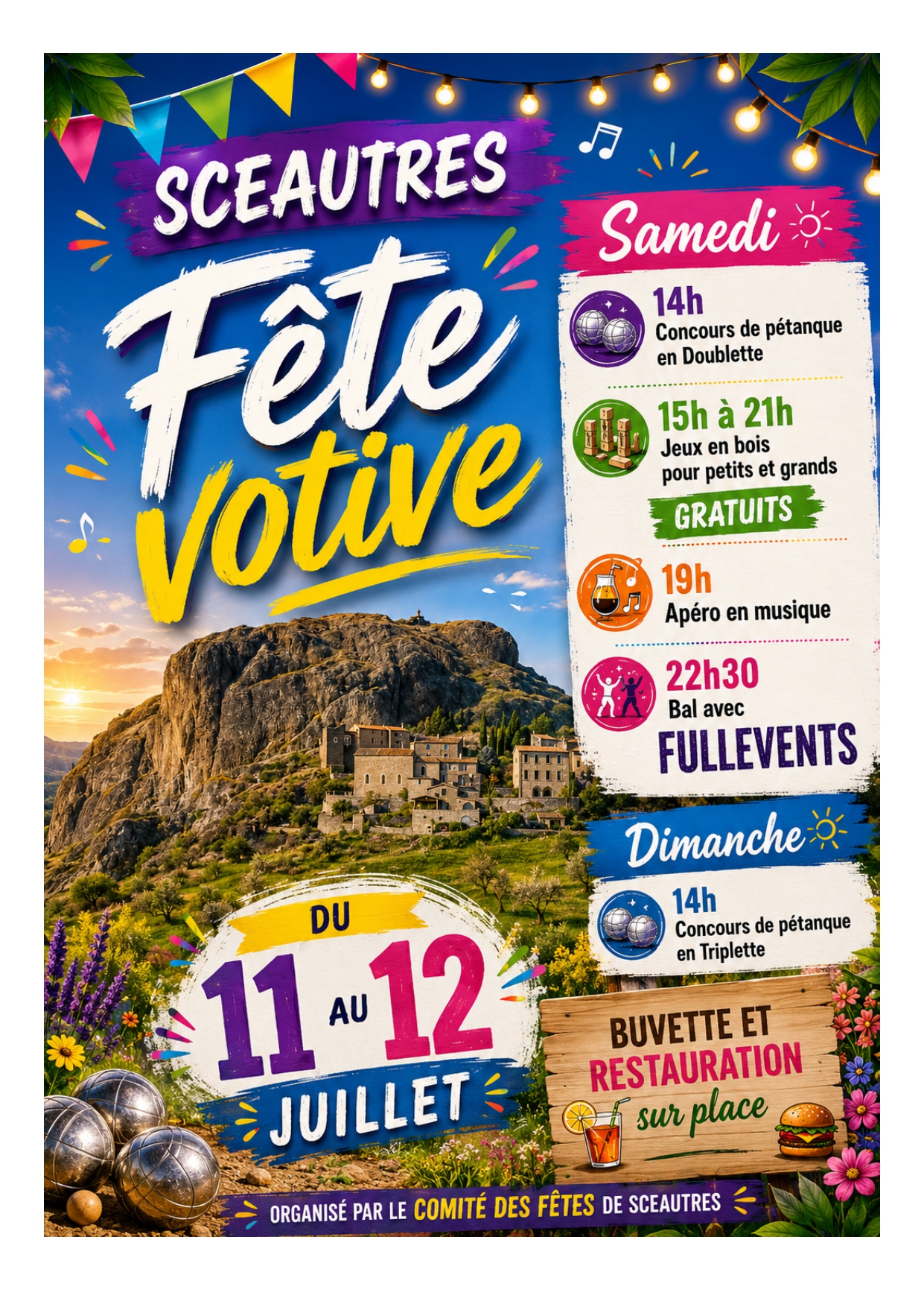 Fête votive à Sceautres