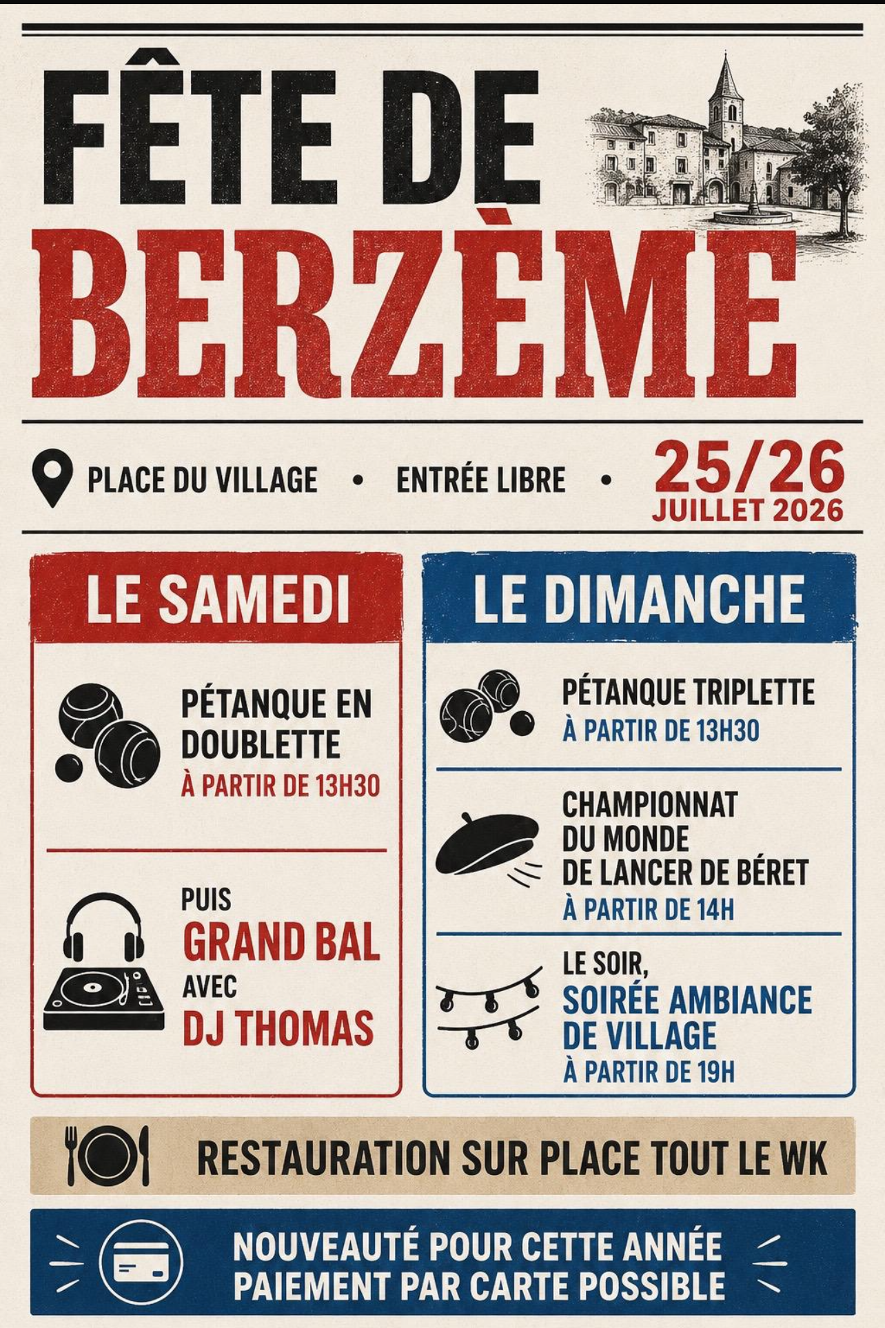 Fête de Berzème 2026