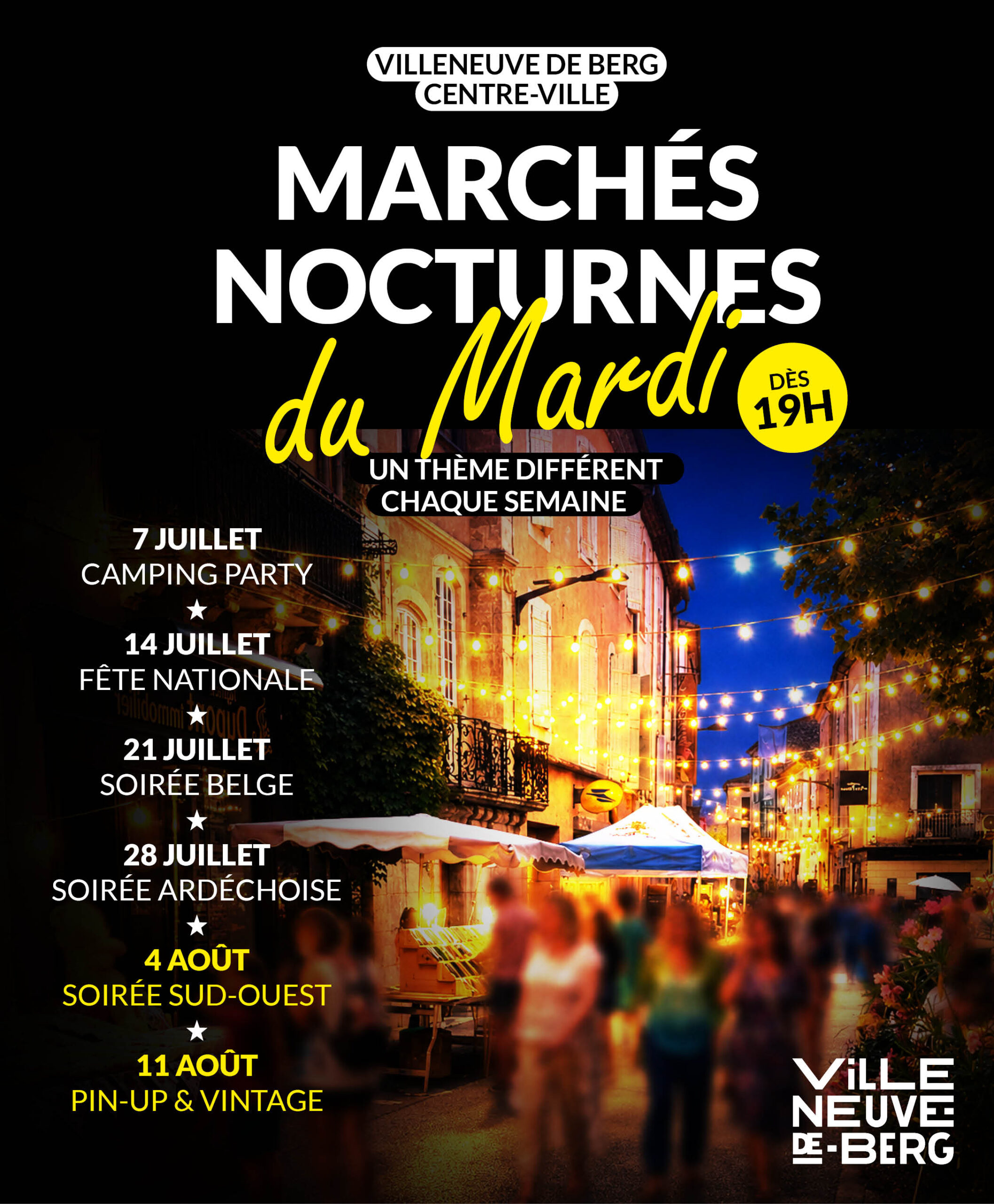 Marché nocturne_Villeneuve-de-Berg