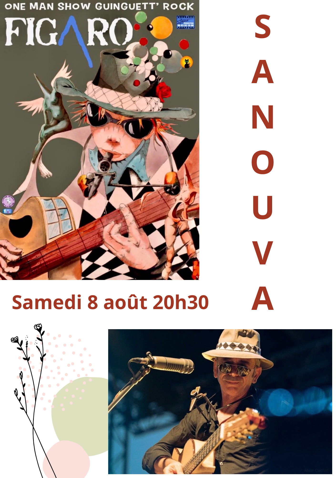 One man show guingnuett' Rock Figaro à Villeneuve-de-Berg