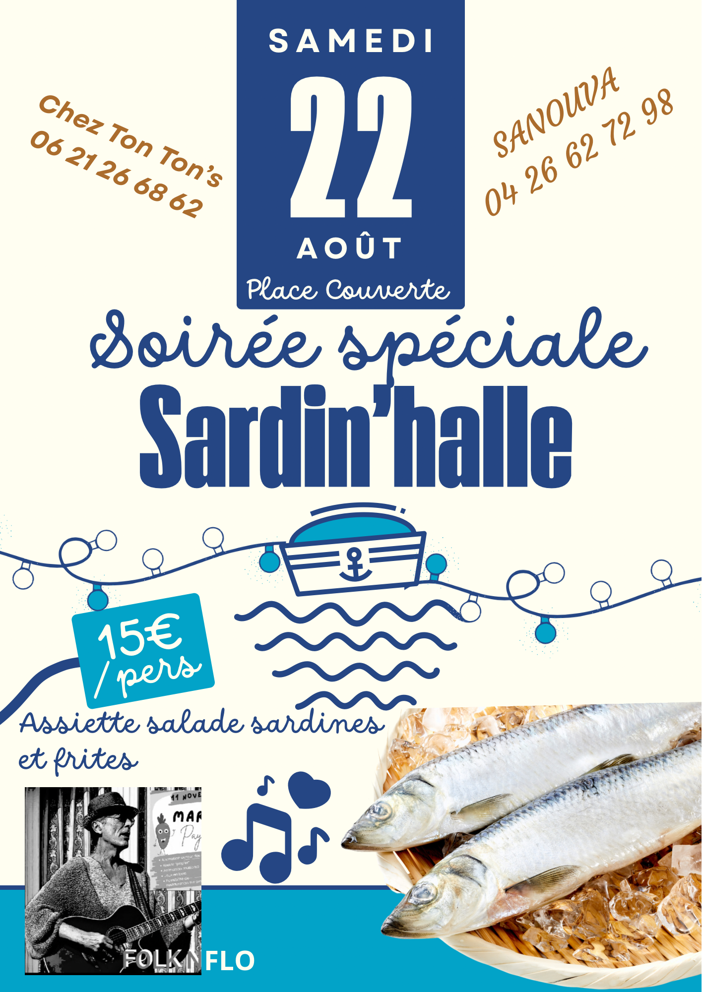 Soirée spéciale Sardine'halle à Villeneuve-de-Berg
