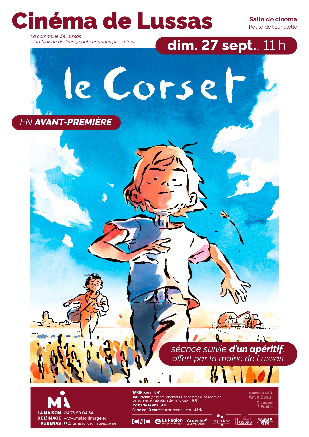 Cinéma avec "Le Corset" à Lussas