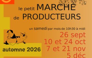 Le petit marché de producteurs version automne_Chazeaux