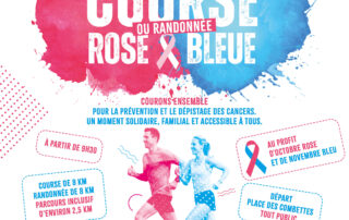 Course ou randonnée  ROSE & BLEUE dans le cadre d’Octobre Rose et Novembre Bleu