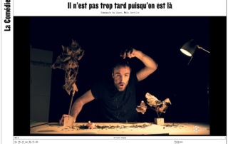 Spectacle de la Comédie itinérante de Valence « Il n’est pas trop tard puisqu’on est là »