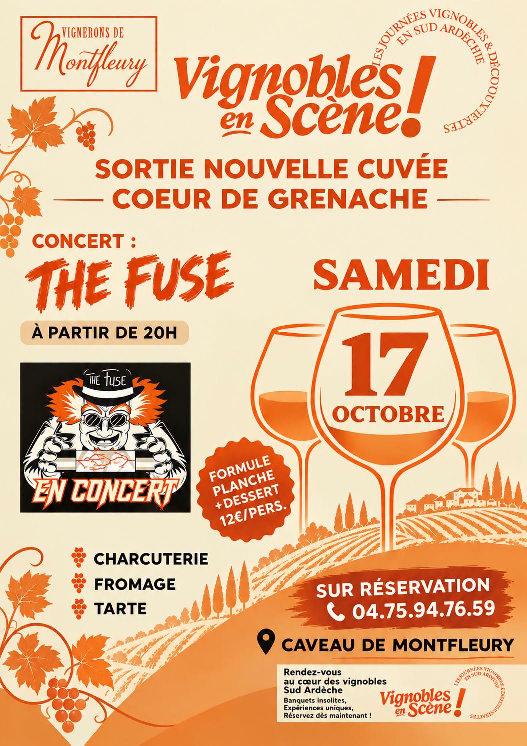 Vignobles en Scène : Soirée concert , dégustation de vins et planches apéritives au Caveau de Montfleury (Mirabel)