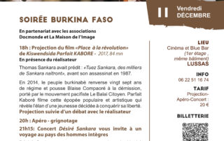 Soirée Burkina Faso Ciné - concert à Lussas