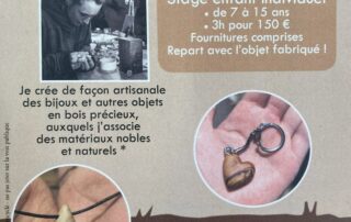 Stage enfant : fabrication d&rsquo;un objet en bois