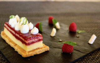 Dessert du Menu de jour à l'hôtel restaurant Le Mas de mon Père