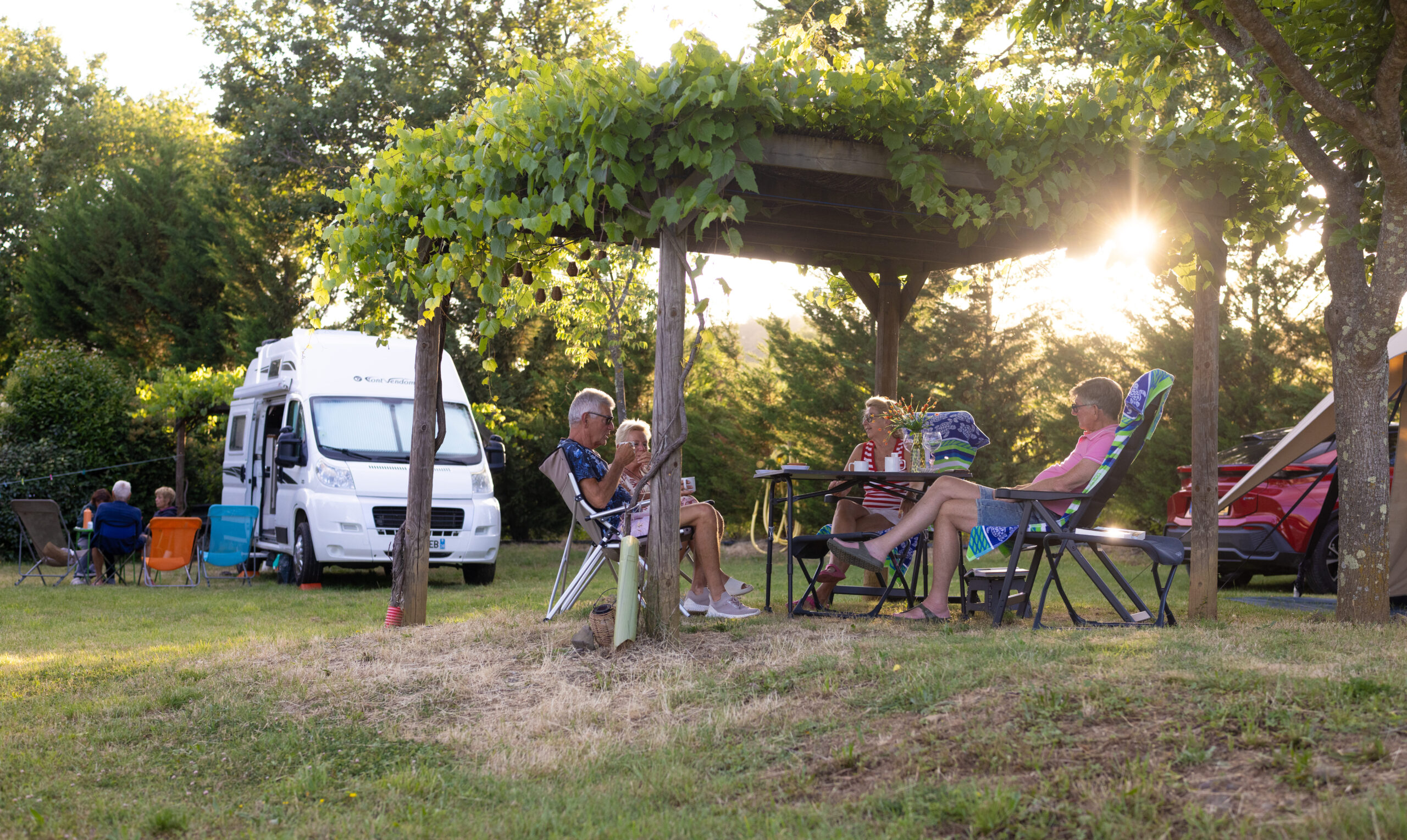 Emplacement premium avec pergola