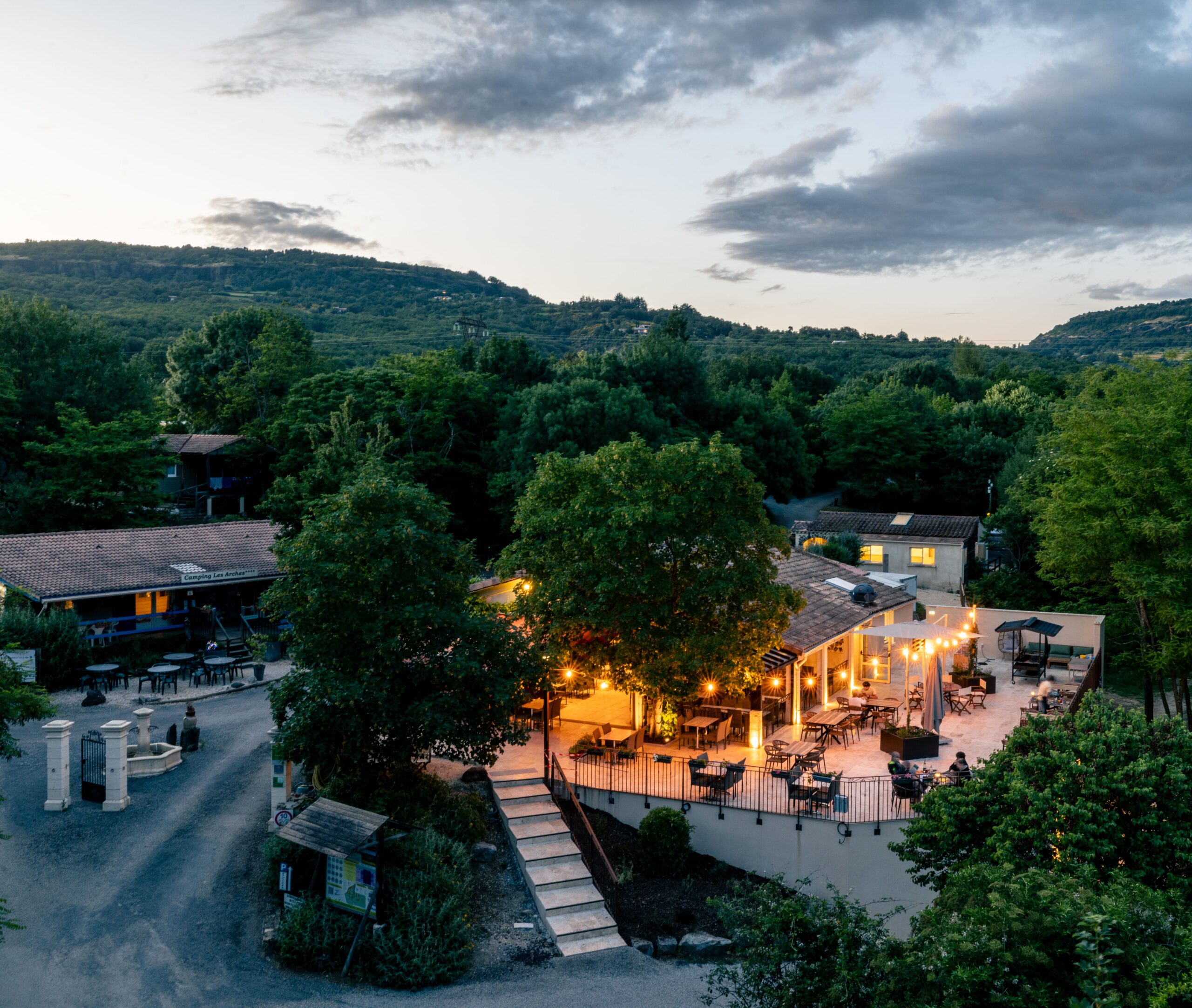 Terrasse vue du haut
