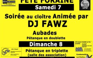 Affiche de la fête votive de Lavilledieu 2026