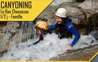 Canyoning – Le Bas Chassezac – 1/2 journée famille avec le BMAM Canyoning – Le Bas Chassezac – 1/2 journée famille avec le BMAM
