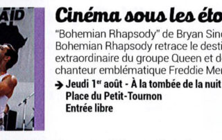 Open air cinema with the movie “Bohemian Rhapsody” Open air cinema with the movie “Bohemian Rhapsody”