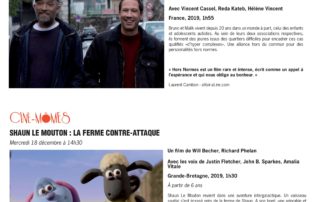 Ciné-mômes avec le film Shaun le mouton : la ferme contre-attaque Ciné-mômes avec le film Shaun le mouton : la ferme contre-attaque
