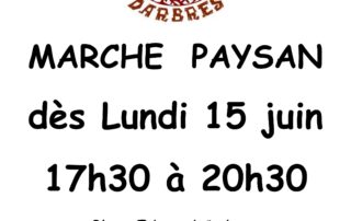 Marché de producteurs et artisans locaux Marché de producteurs et artisans locaux