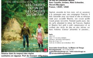 Cinéma avec le film : Les choses qu’on dit, les choses qu’on fait Cinéma avec le film : Les choses qu’on dit, les choses qu’on fait