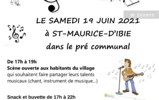 Fête de la musique à St Maurice d'Ibie